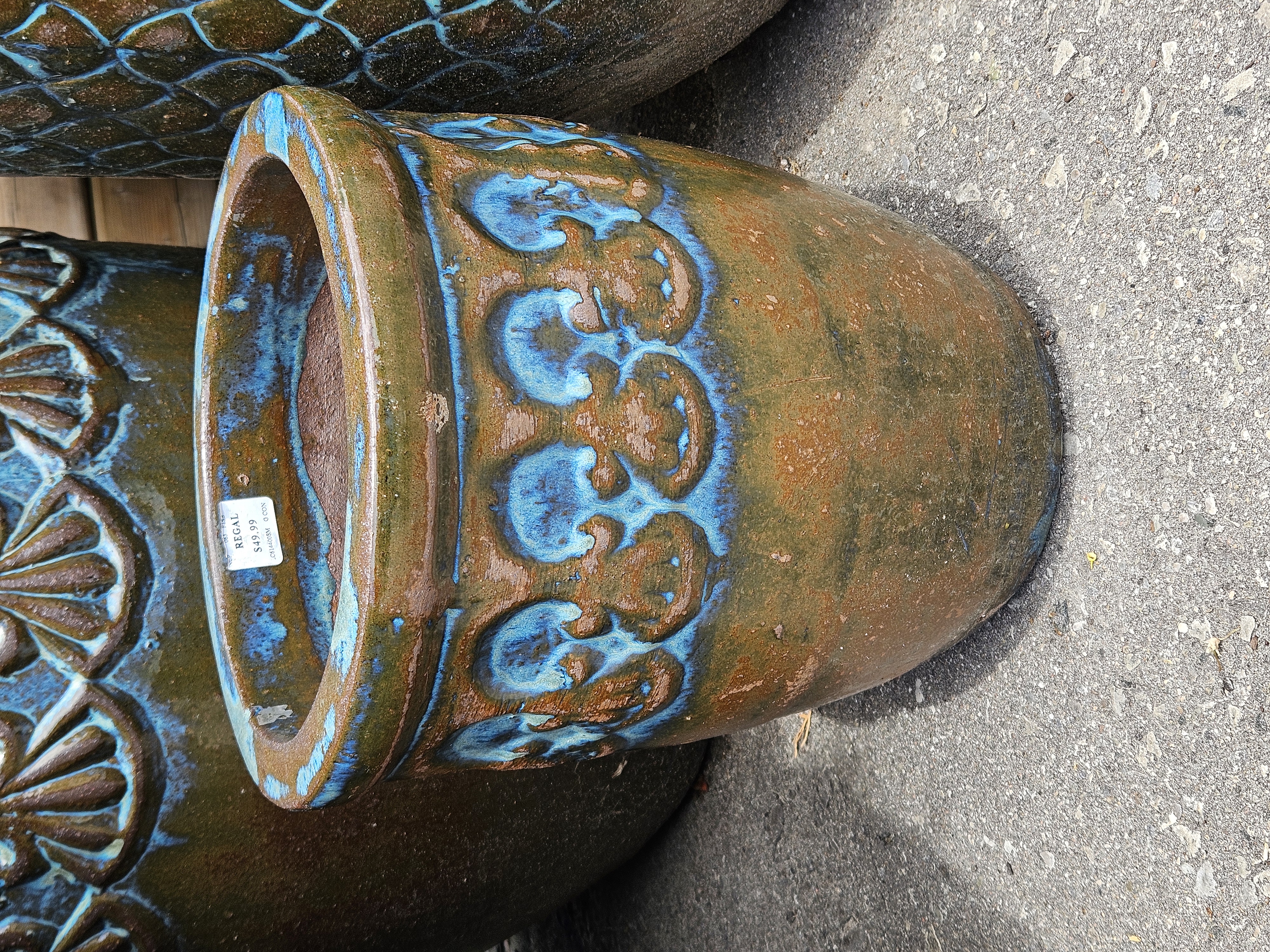 Blue Crest Planter (Small)