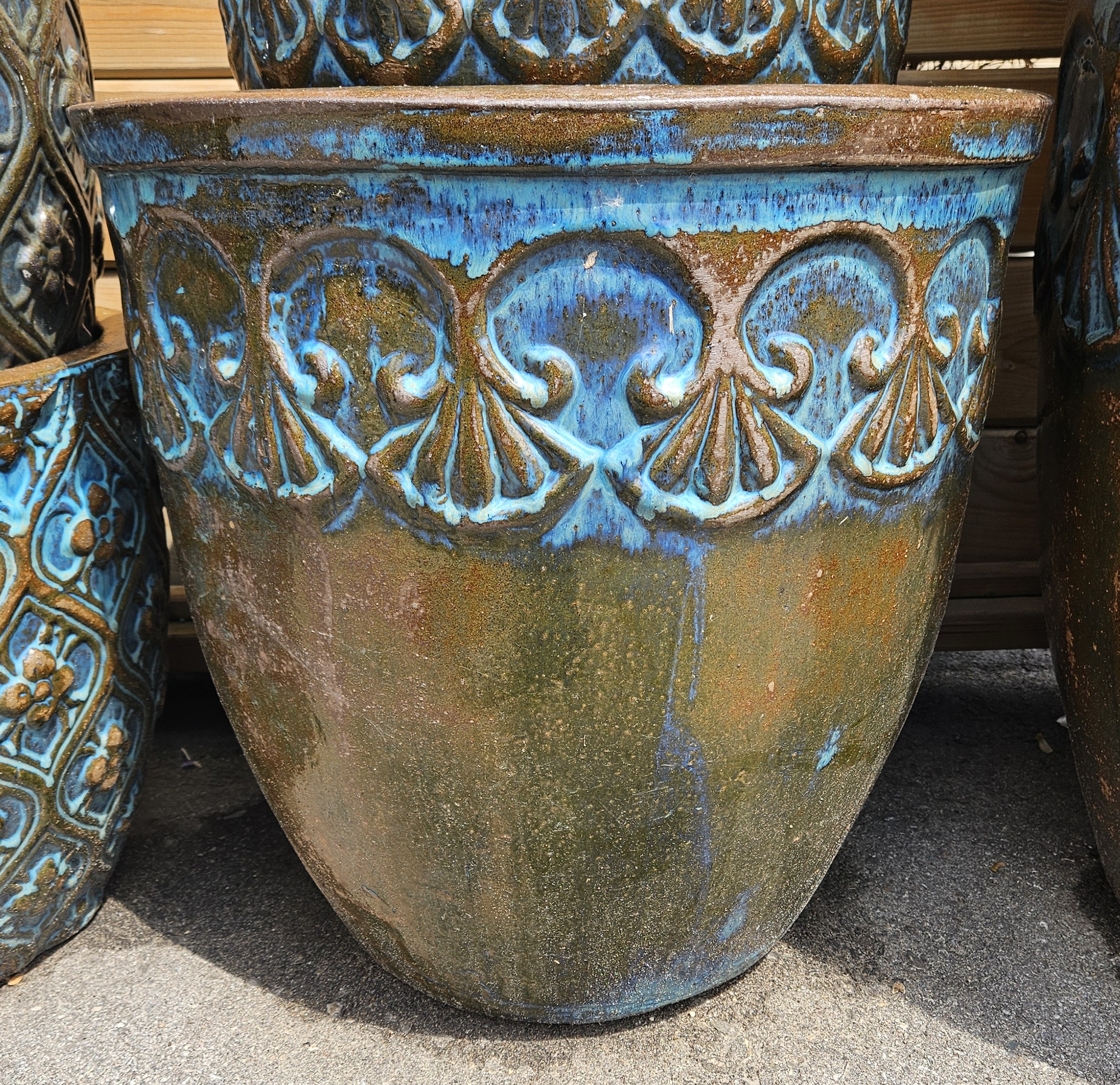 Blue Crest Planter (Extra Large Size)
