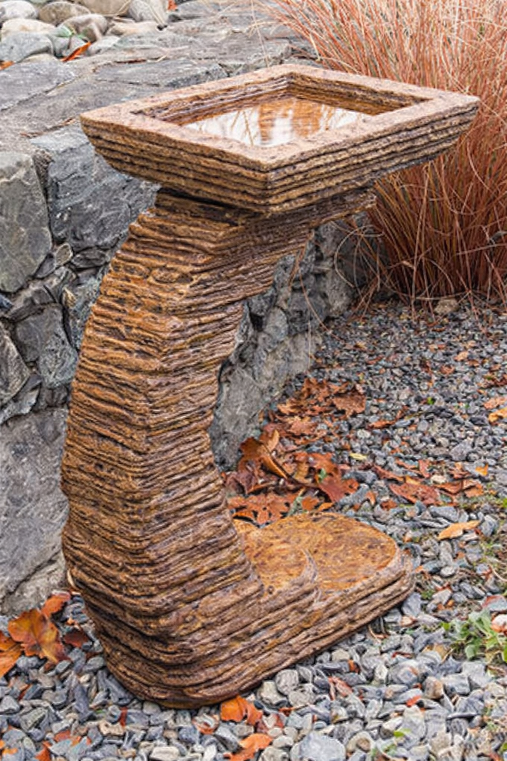 Drystack Birdbath
